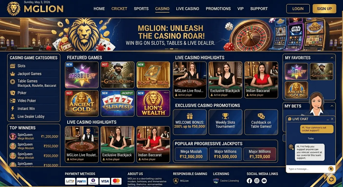 mglion casino Id