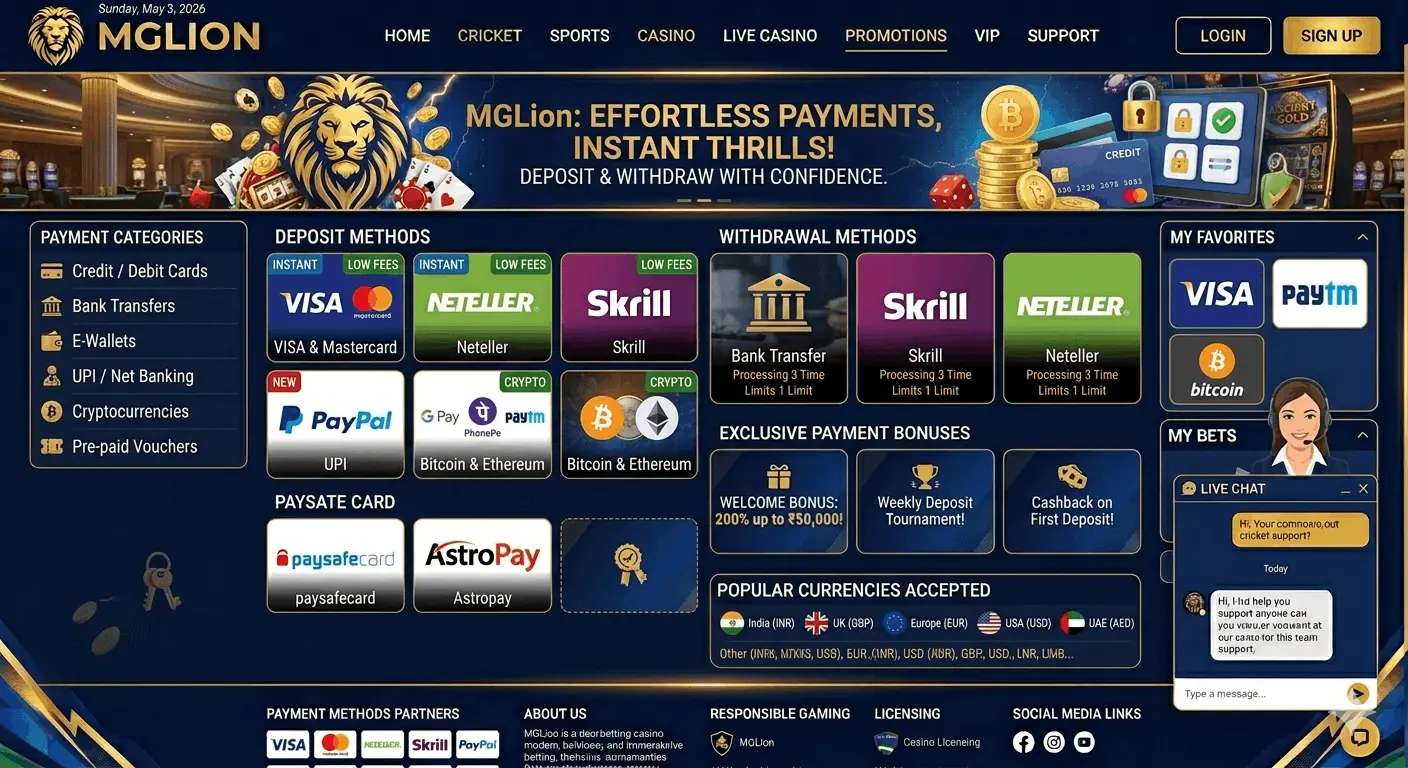 mglion payment methods